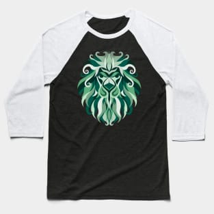 Leo Zodiac Sign - Green Baseball T-Shirt